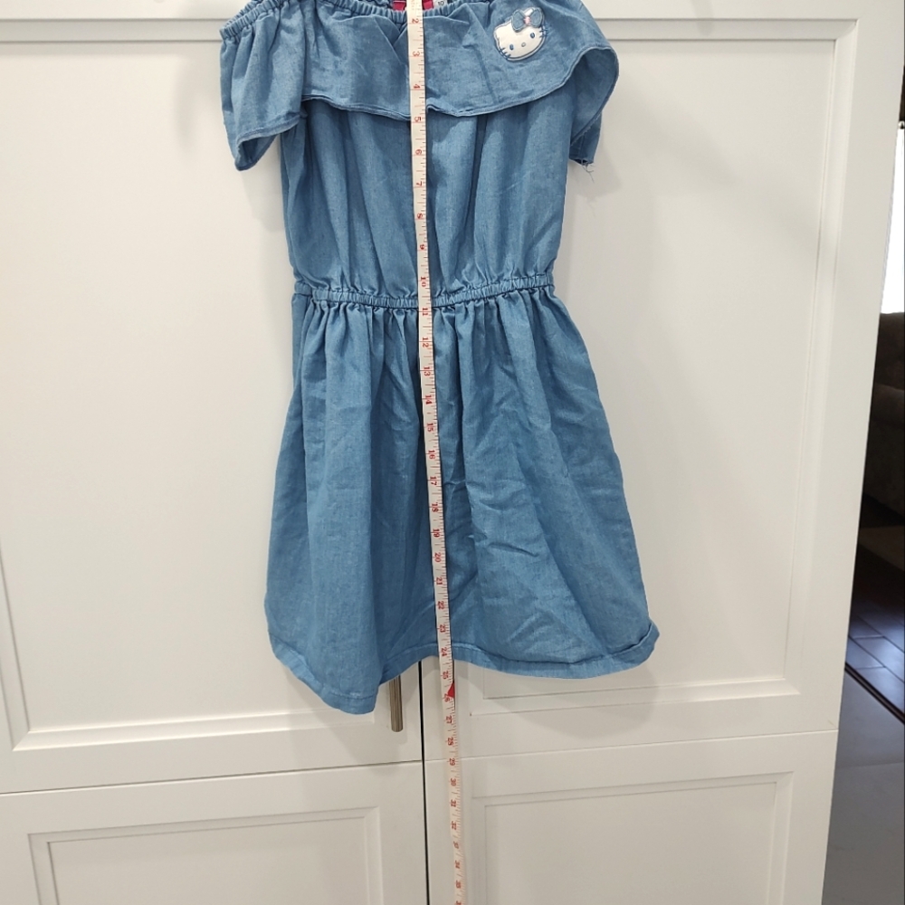 HELLO KITTY GIRLS RUFFLE DRESS SIZE 10 - Picture 6 of 6